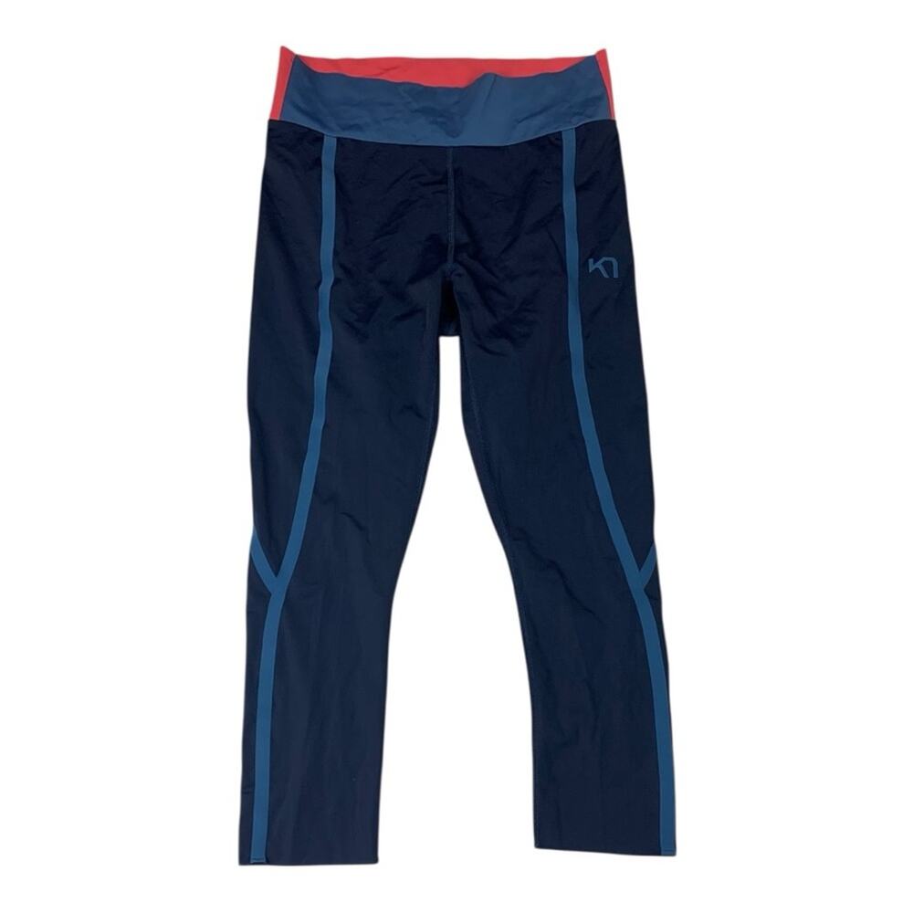 Kari Traa size medium Navy Blue Athletic crop Leggings running